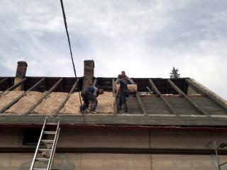 1 etap kładzenia dachu z dachówki
