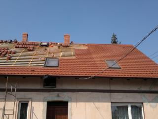 3 etap kładzenia dachu z dachówki